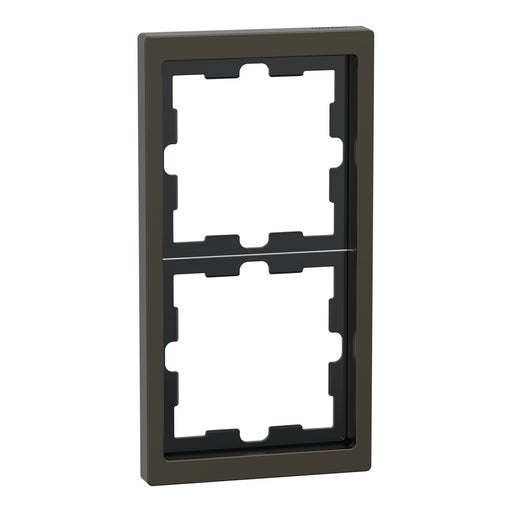 Merten - Abdeckrahmen Rahmen 2f.moccamet MEG4020-6552 D-Life Metall
