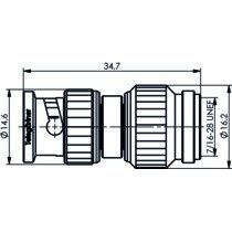 Telegärtner - Koax-Kupplung Adapter BNC-TNC (M-M) 100023634 − 5 Stück