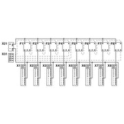 Phoenix Contact - Sicherungs-Reihenklemme Potenzialverteiler CBB 08 2X4RC-PT f.8xCB TM1/CB E1-NO