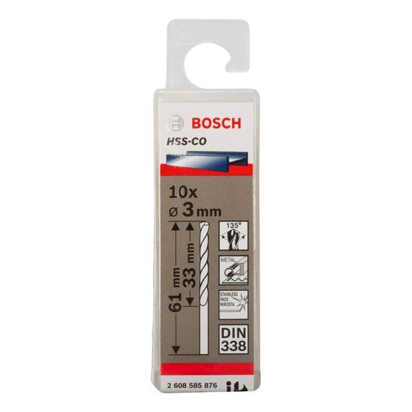 Bosch - Bohrer PRO Stainless Steel HSS-Co 2608585876 Spiralbohrer 3 x 33