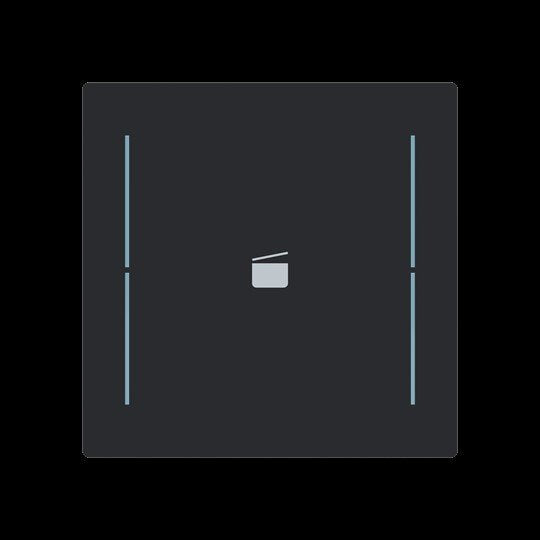Busch-Jaeger - Bussystem-Tastwippe Abdeckung als Taster LFS/A.1.70.11-45m 1f. Symbol Szene