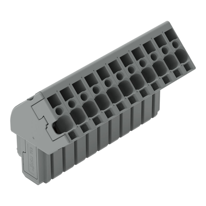 WAGO - Ein- und mehrpolige Klemmenleiste 1-Leiter Federleiste 769-111/022-000 CAGECLAMP 4mm²,gr − 20 Stück