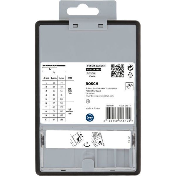 Bosch - Bohrer-Set PRO Metal HSS-G 2607010535 Spiralbohrer Set
