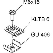 Niedax - Montagematerial für Kabeltragsystem Befestigung-Set GRBB 6 V
