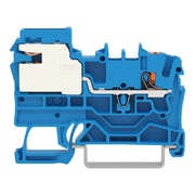 WAGO - Neutralleitertrenn-Reihenklemme 1-Leiter-N-Trennklemme 2202-7114 2,5,PushinCAGECL.,bl