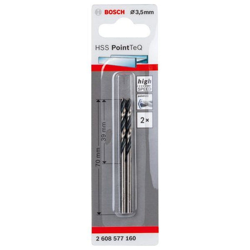 Bosch - Bohrer Metallspiralbohrer HSS 2608577160 PointTeQ DIN 338 3,5