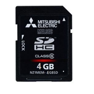 Mitsubishi Electric - Zubehör/Ersatzteile für Steuerungen SD Speicherkarte 4 GByte NZ1MEM-4GBSD