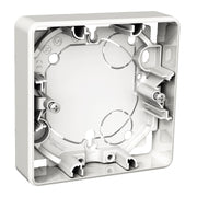 Elso - Aufputzgehäuse für Unterputzgerät Aufputzgehäuse 1-fach 21mm WDE002351 Exxact weiss