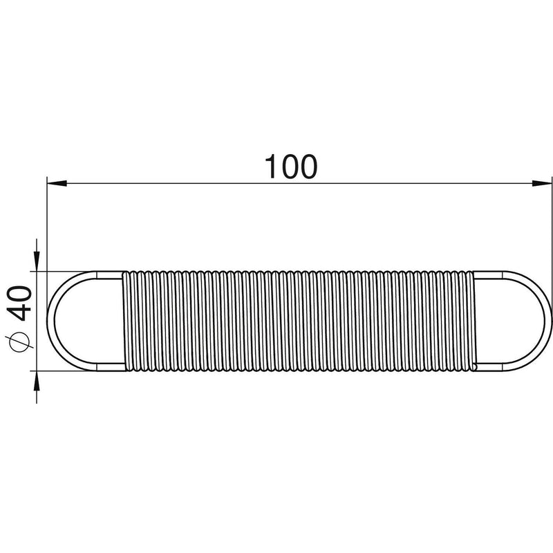 OBO Bettermann - Zubehör/Ersatzteile für CEE-Steckvorrichtungen (IEC 60309) Zugfeder VH-F100VA L=200+300, F=100N
