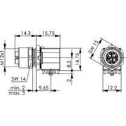 Telegärtner - Modularer Steckverbinder STX M12x1 BS X-cod. 100007556 Cat. 6A(IEC) 90 Grad − 10 Stück