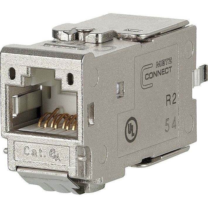 Metz Connect - Modularer Steckverbinder C6Amodul 180 Jack 130B11-E Cat. 6A geschirmt − 1 Stück