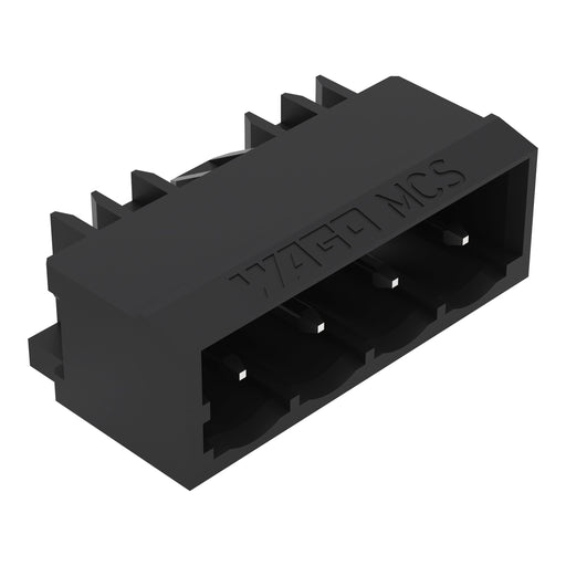 WAGO GmbH & Co. KG - Leiterplattensteckverbinder THR-Stiftleiste Lötstift 231-43#4044918988667 1,0x1,0,abgew.,sw − 200 Stück