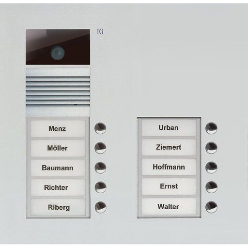 TCS Tür Control - Türstation für Türkommunikation Video-Außenstation Color AVU15100-0010 zweispaltig, f.10WE − 1 Stück by TCS
