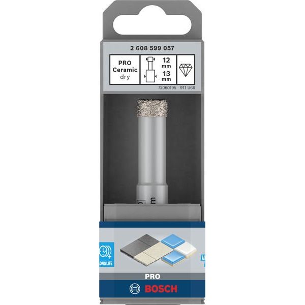 Bosch - Bohrkrone PRO Ceramic dry Bohrer, 2608599057 12 x 33 x 13 mm