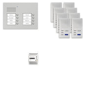 TCS Tür Control - Türsprech-Set Audio Außenstation Pack 8 PPUF08/2-EN/02 PUK 2-reihig8Tast.UP