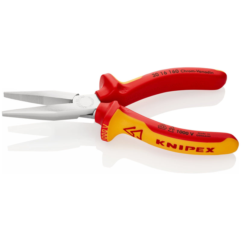 Knipex - Flachzange Langbeckzange 30 16 160 isoliert, 160mm