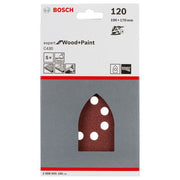Bosch - Schleifpapier/Schleifvlies Schleifblatt C430, 100 x 2608605185 170 mm 120 8 Löcher