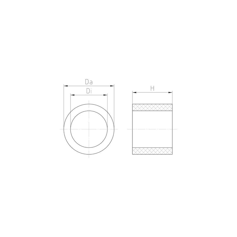 Jacob - Dichtring, flach Dichtring WJ-DM 12-1 6X8,2X6,5 − 100 Stück