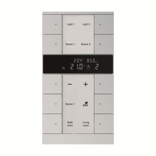 Busch-Jaeger - Bussystem-Physikalischer Sensor HVAC/CO2-Gerät SBC/U10.0.1-83 10fach, BE,alusilber