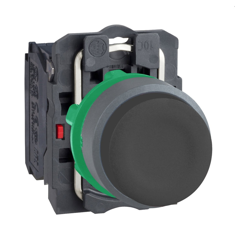 Schneider Electric - Drucktaster, Komplettgerät Drucktaster komplett XB5AP21C0 sw, 22mm, 1S, grau