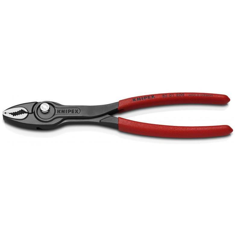 Knipex - Wasserpumpenzange Frontgreifzange 82 02 200 schwarz atramentiert − 6 Stück