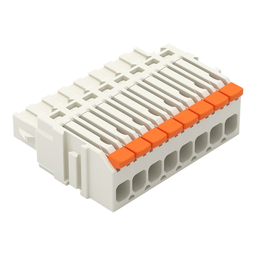 WAGO - Kabelsteckverbinder für Leiterplattensteckverbinder 1-Leiter-Federleiste,Hebel 2734-1108/327-000 PushinCAGECLAMP,lgr − 50 Stück