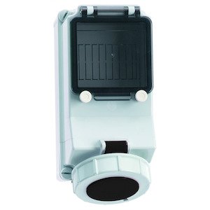 Bals Elektrotech - CEE-Steckdose abschaltbar, abgesichert (IEC 60309) Wandsteckdose abgesichert 15177 32A 4p 500V 7h IP67