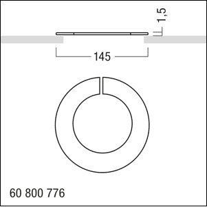 Zumtobel - Mechanisches Zubehör/Ersatzteile für Leuchten Deckenverstärkungsring DVR DA68