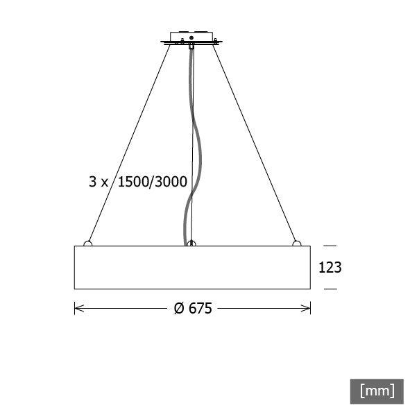 LTS Licht&Leuchten - Pendelleuchte LED-Pendelleuchte PLL 28.675 #640159 PL28 830 DALI si