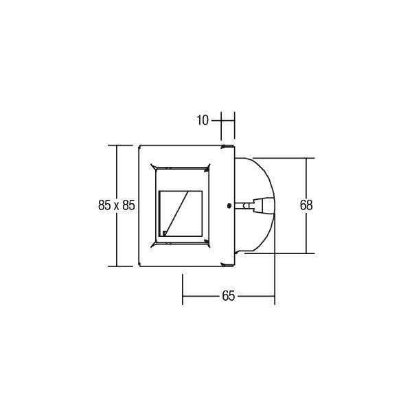 Brumberg Leuchten - Orientierungsleuchte LED-Wandeinbauleuchte 10129203 230V eds LF:ww  − 1 Stück