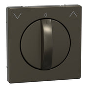 Merten - Abdeckung/Bedienelement für Installationsschalterprogramme Zentralplatte moccamet MEG3875-6052 Roll.Tast-Rastschalt