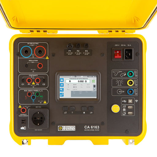 Chauvin Arnoux - Prüfgerät für die Sicherheit von Maschinen und elektrischen Geräten Maschinentester CA 6163