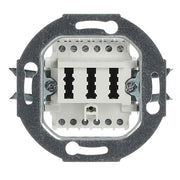 Busch-Jaeger - Einsatz/Abdeckung für Kommunikationstechnik TAE-Anschlussdose aws 0242/04 2x6/6 NFF