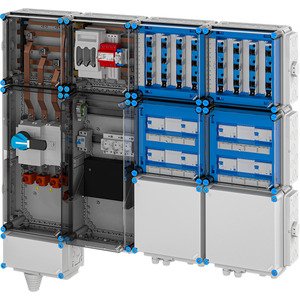 Hensel - Verteilerschrank für Energieversorgung Ladeverteiler Mi EV 22kW 8101 f.8 Ladep. a 22kW