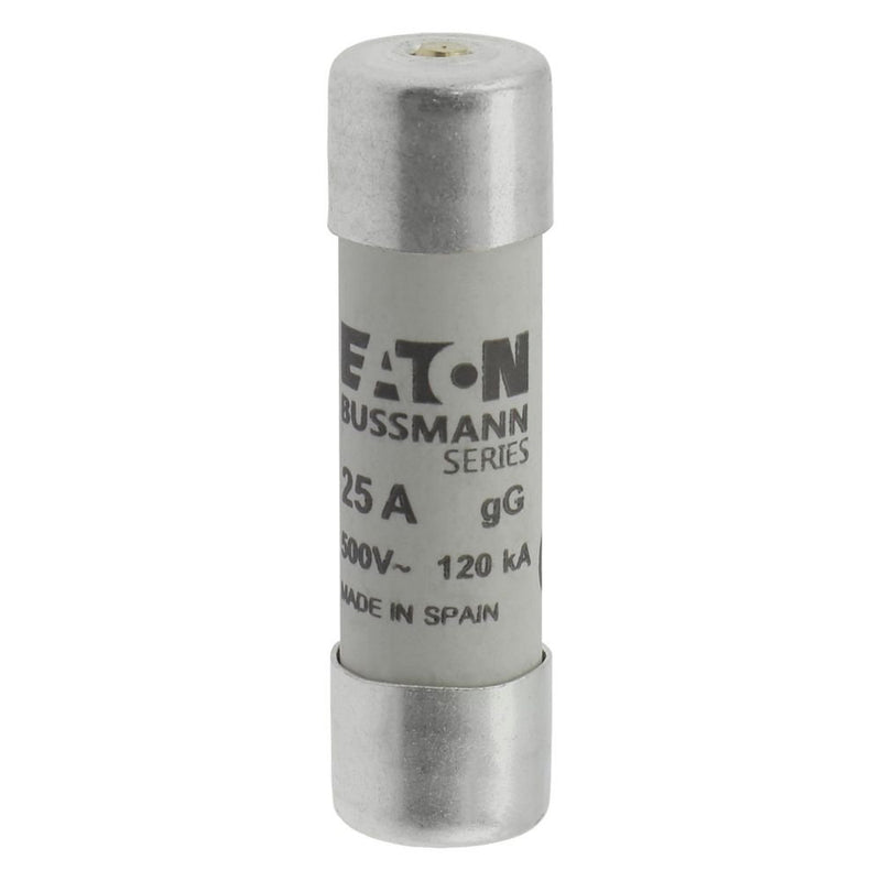Eaton - Zylindrische Sicherung Sicherungseinsatz Nieders. CYL GG 14,#C14G25S 25A AC 500V 120kA − 10 Stück