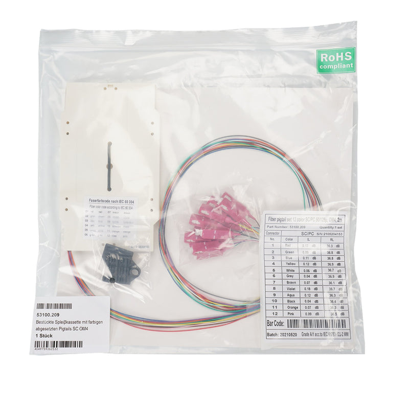 EFB-Elektronik - LWL-Pigtail Bestückte Spleißkassette 53.100.209