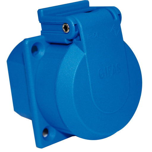 Gifas Electric - CEE-Anbausteckdose (IEC 60309) Schutzkont.-Einbausteckd. 309 m.Klappdeckel IP54