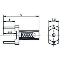 Telegärtner - Koax-Steckverbinder Kabeldirektanschluss f.LTP 100021302 RG178B/U RG196A/U − 5 Stück