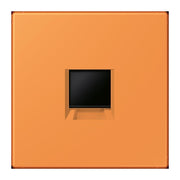 Jung - Einsatz/Abdeckung für Kommunikationstechnik Abdeckung (gerastet) LC 1969-1 WE 225 orange clair (32081)