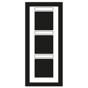 Jung - Abdeckrahmen Rahmen 3-f Schriftf. senkr AC 583 BFNA ANM anthrazit matt