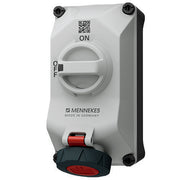Mennekes - CEE-Steckdose abschaltbar, abgesichert (IEC 60309) Wandsteckdose 5602411G DUO 16A4P11h 440V