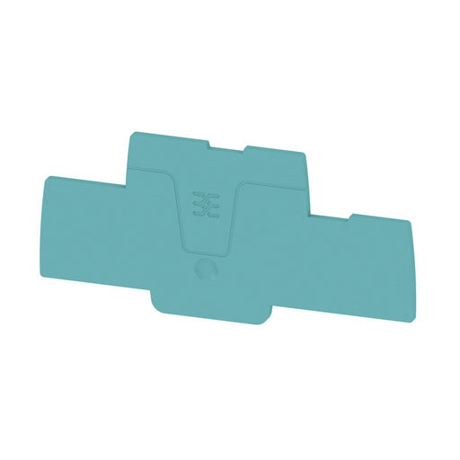 Weidmüller - Abschluss- und Zwischenplatte für Reihenklemme Abschlussplatte SEP 2T 2.5 BL 94.48x2.1mm blau − 20 Stück