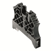 Weidmüller - Endklammer/-halter für Reihenklemme Endwinkel WEW 35/2 V0 GF SW Wemid, schwarz − 100 Stück