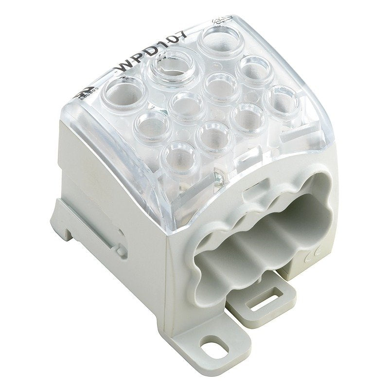 Weidmüller - Durchgangs-Reihenklemme Hauptleitungsabzweigklemme WPD 107 #1562220000 1X95/2X35+8X25 GY