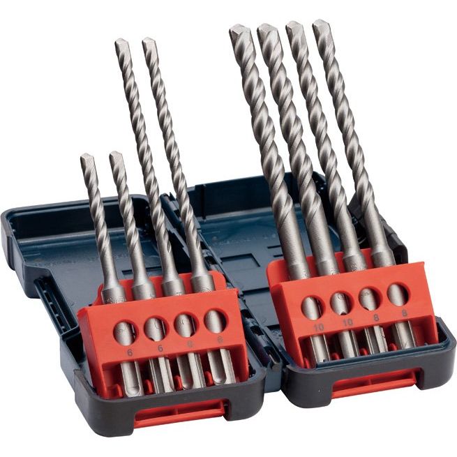 Bosch - Bohrer-Set Hammerbohrerset SDS 2607019902 plus-3 8-tlg. Tough