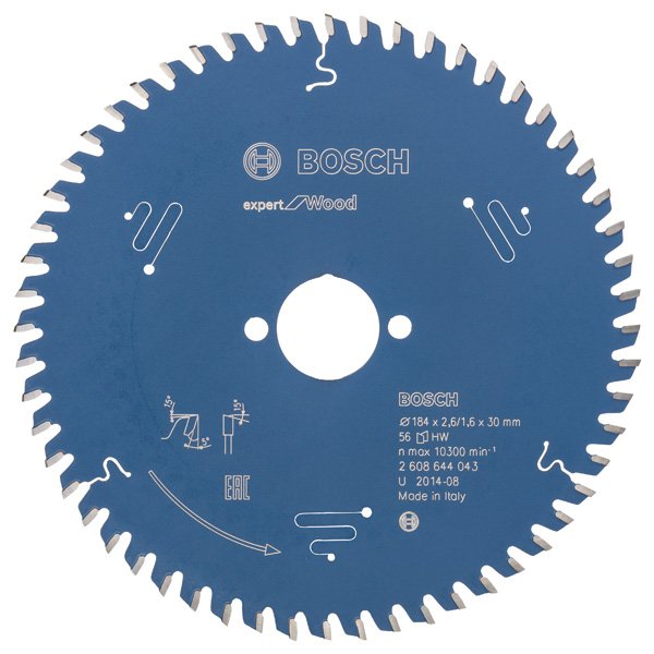 Bosch - Kreissägeblatt Expert for 2608644043 Wood H 184 x 30 Z56