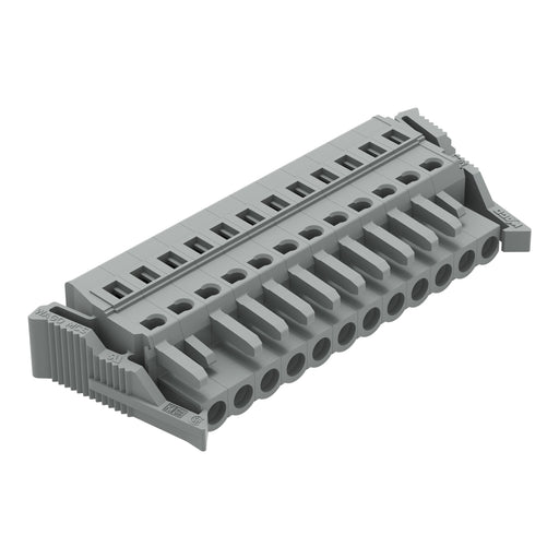 WAGO - Kabelsteckverbinder für Leiterplattensteckverbinder 1-Leiter-Federleiste 231-112/037-000 CAGECLAMP,2,5 mm²,gr − 25 Stück