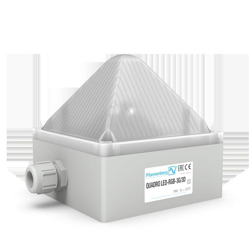Pfannenberg - Explosionsgeschützte Blitzleuchte LED-Leuchte QUADRO LED-RGB3G3DLV 12-48DC,8cd,IP66/67