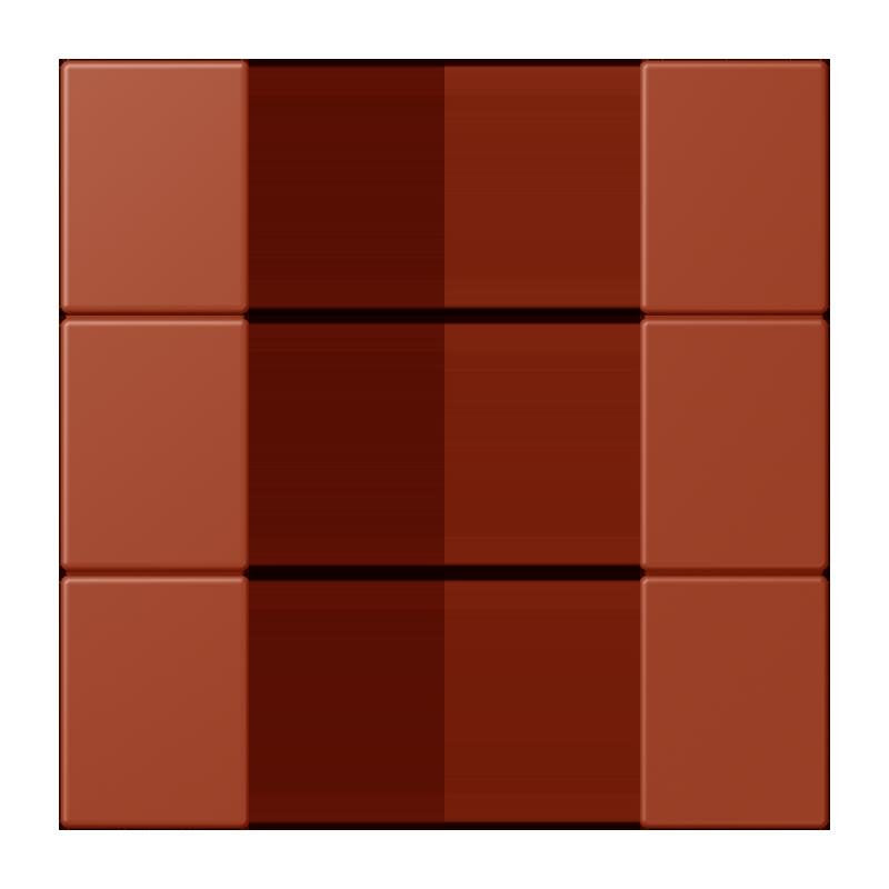 Jung - Abdeckung/Bedienelement für Installationsschalterprogramme Tastensatz 3fach LC 503 TSA 232 locre rouge