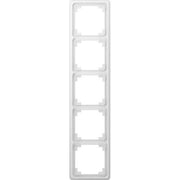 Jung - Abdeckrahmen Rahmen 5-fach aws CDP 585 WW waage/senkrecht